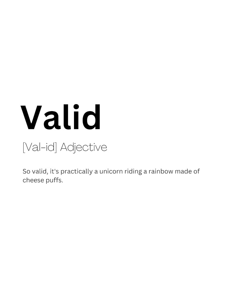 Valid Definition Meaning