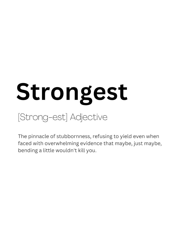 Strongest Definition Meaning