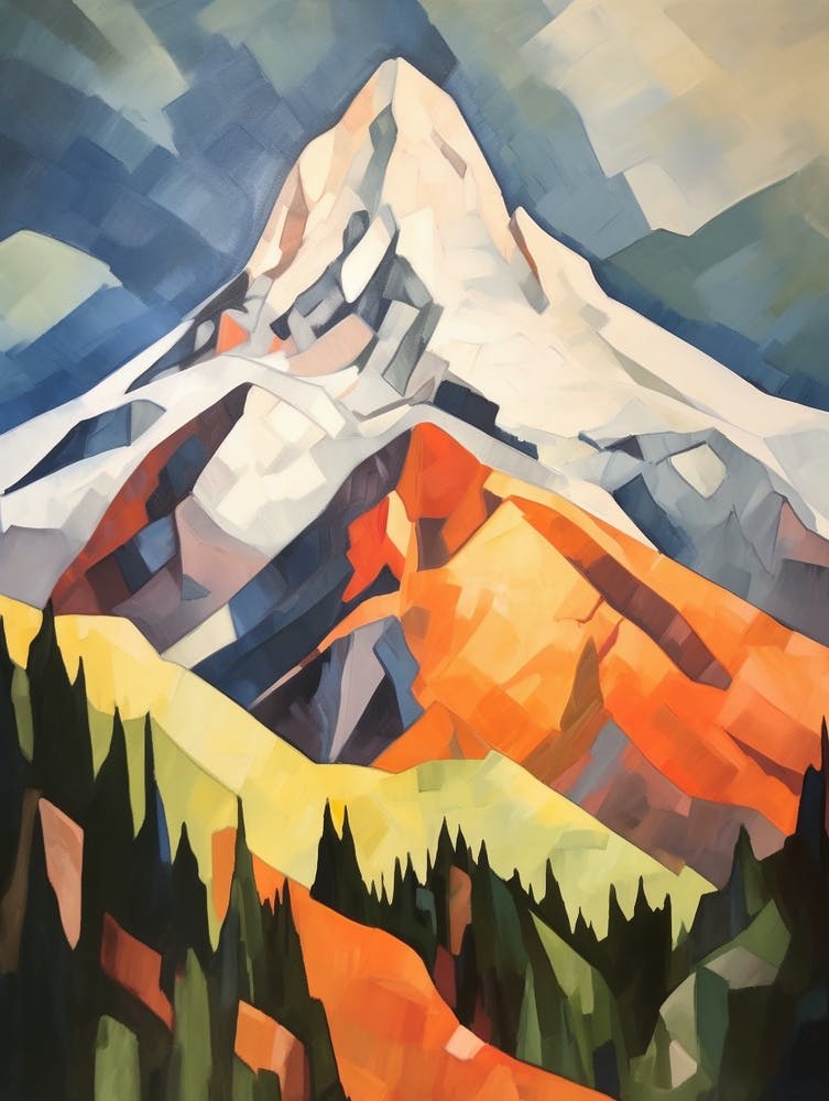 Mount Hood Usa 2 Mountain Painting