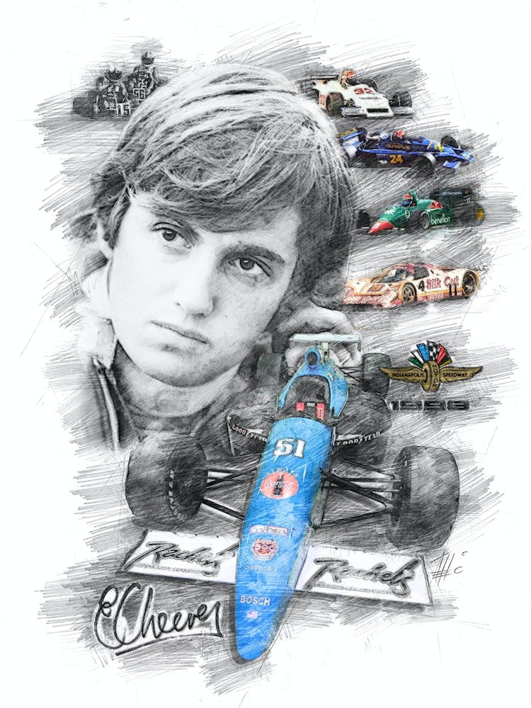 Eddie Cheever 1 Art Print by Theo's Picture Factory – Fy!