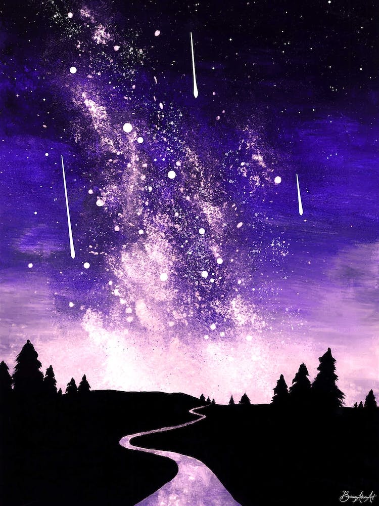 Star Gazing Purple