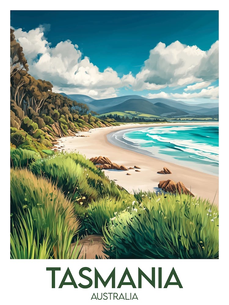 Affiche de voyage Tasmania