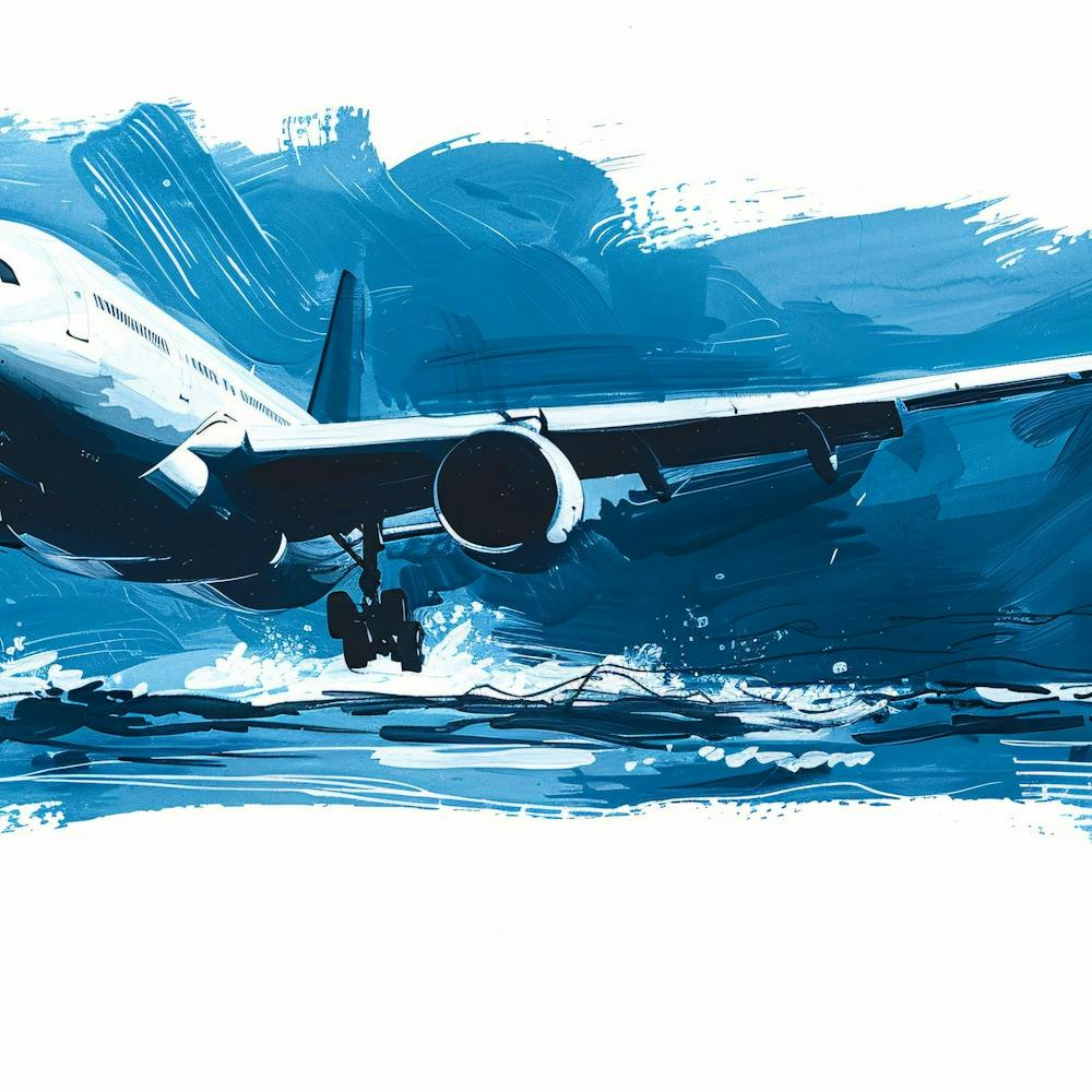 Jumbo Jet Taking Off