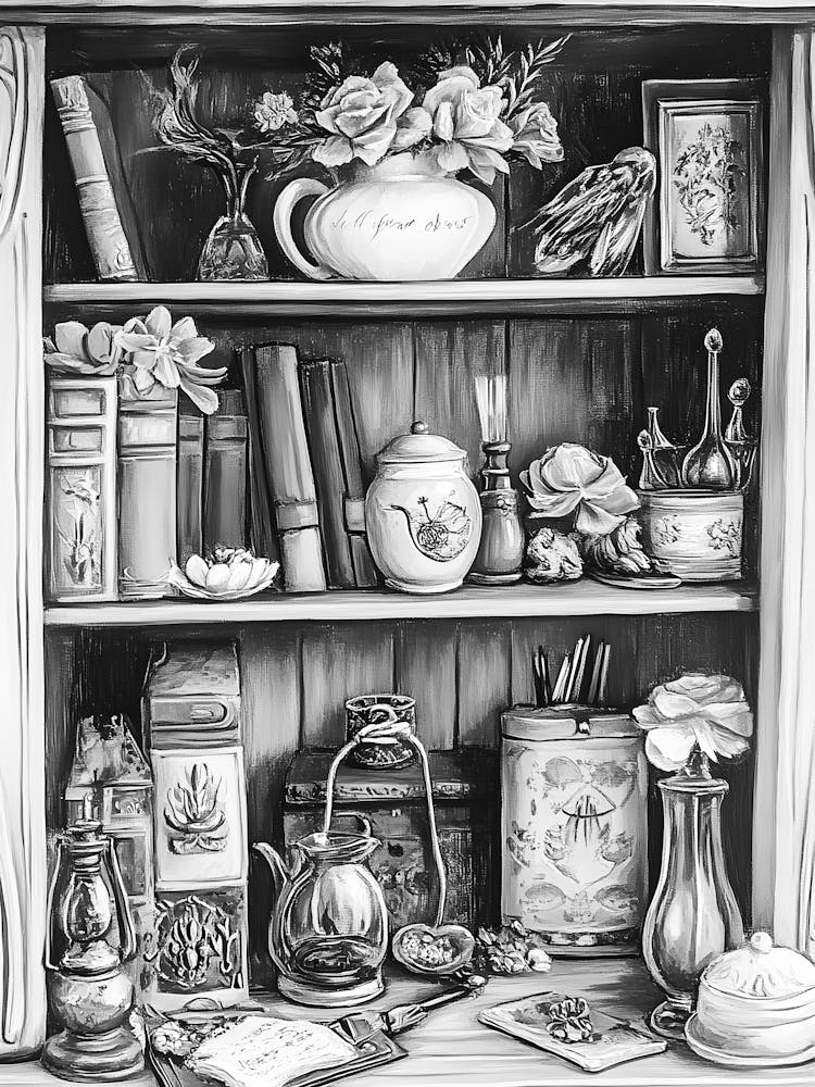 Bookcase By Person