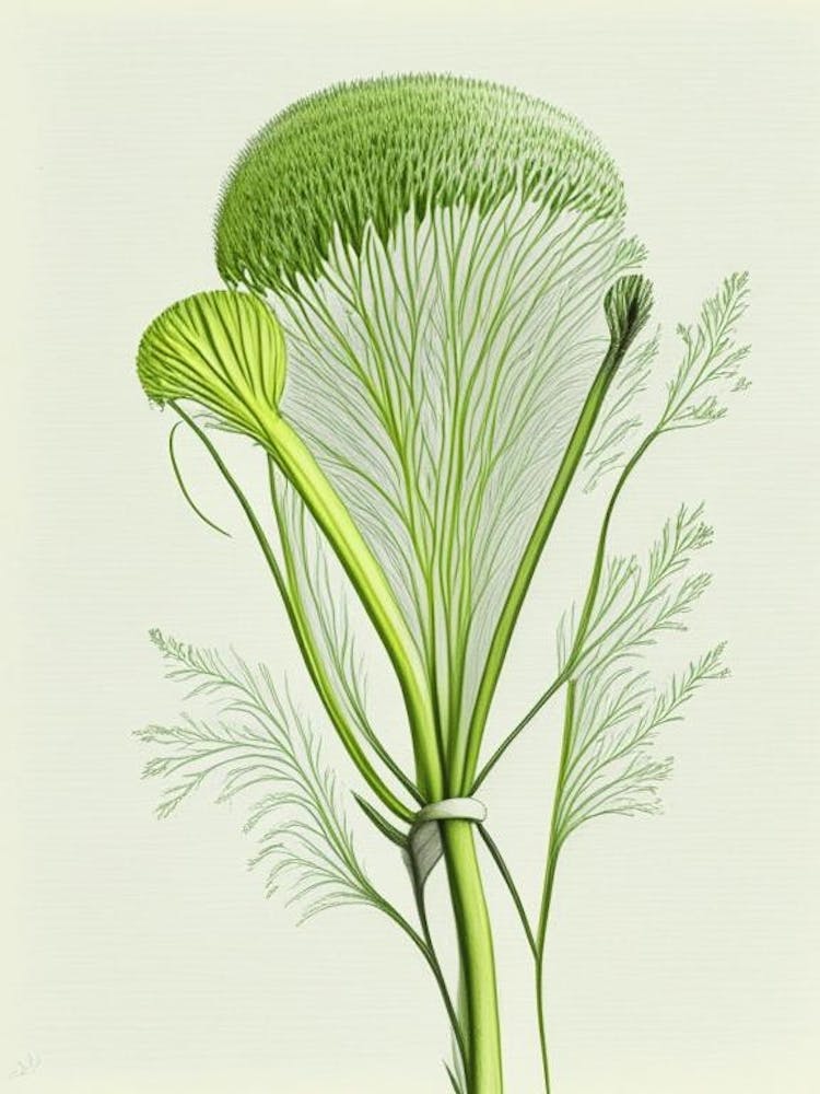 Fennel Herb Pencil Colour