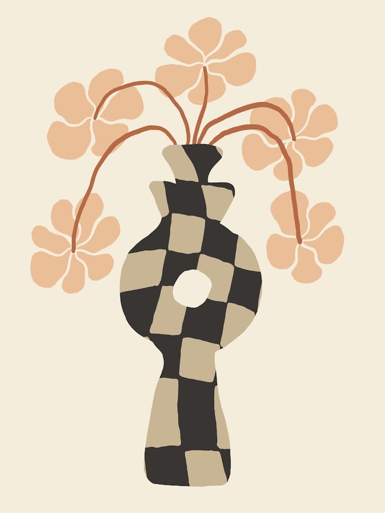 Checkered Vase