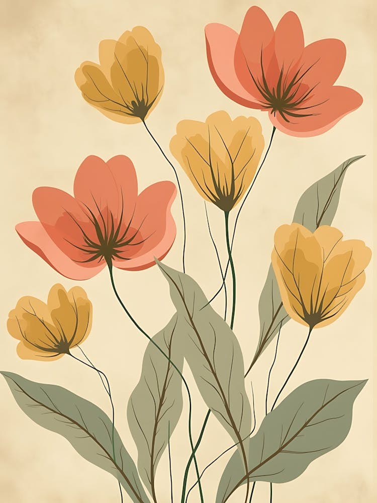 Vintage Blumen Vektor