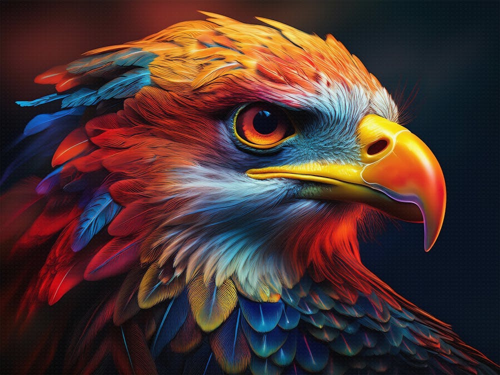 African Fish Eagle Head