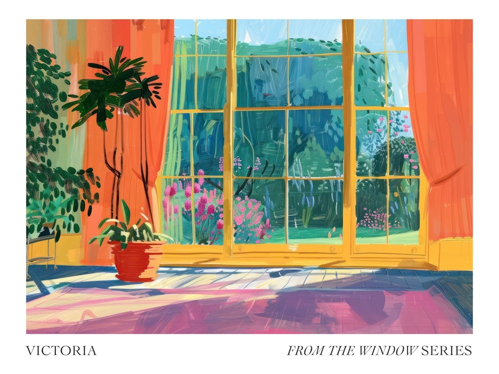 Victoria From The Window Series Poster Painting 1