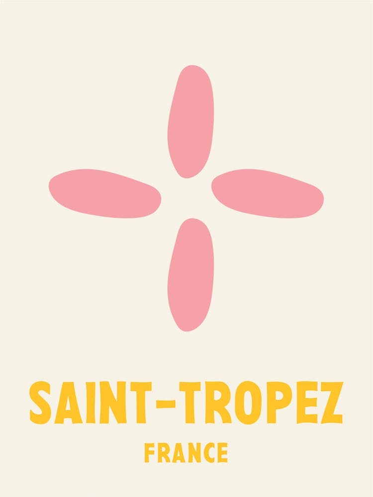 Saint Tropez, France, Graphic Style Poster 4