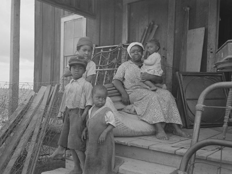 Southeast Missouri Farms, Family Of Fsa (Farm Security Administration) Client Before Moving From Old House By