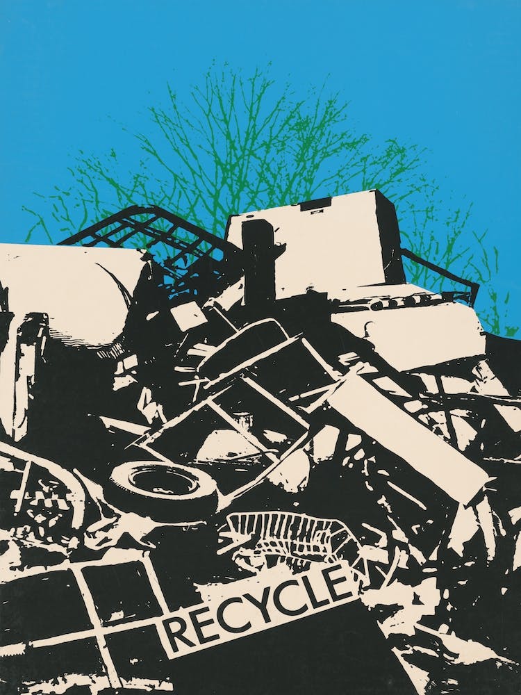 Vintage 60's Recycling Poster
