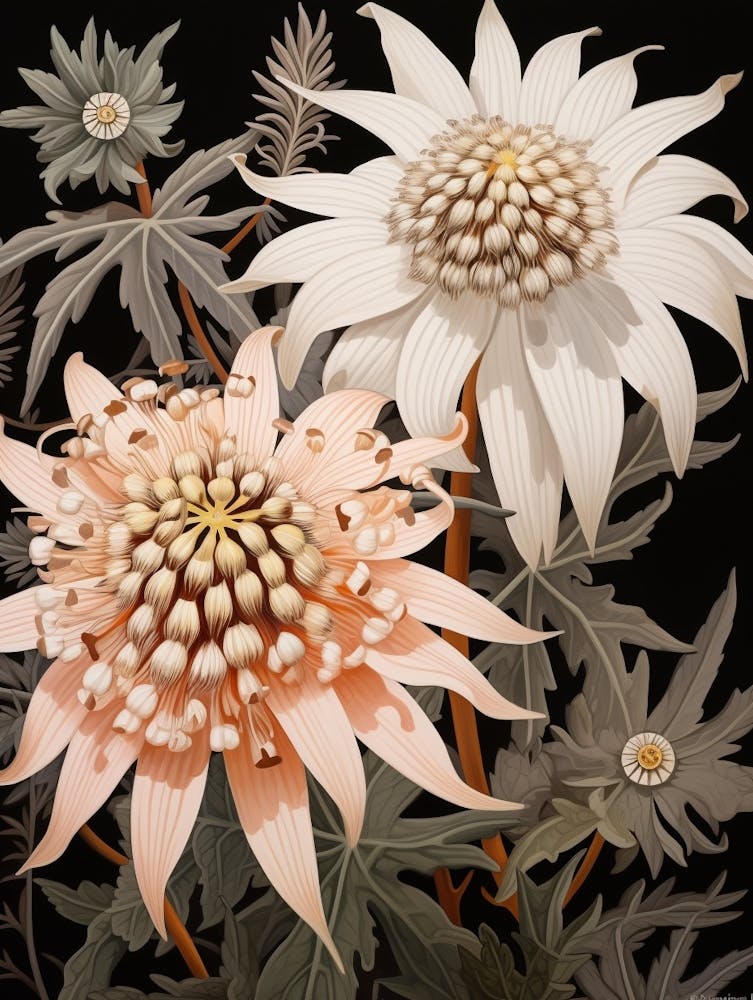 Flower Illustration Edelweiss 4