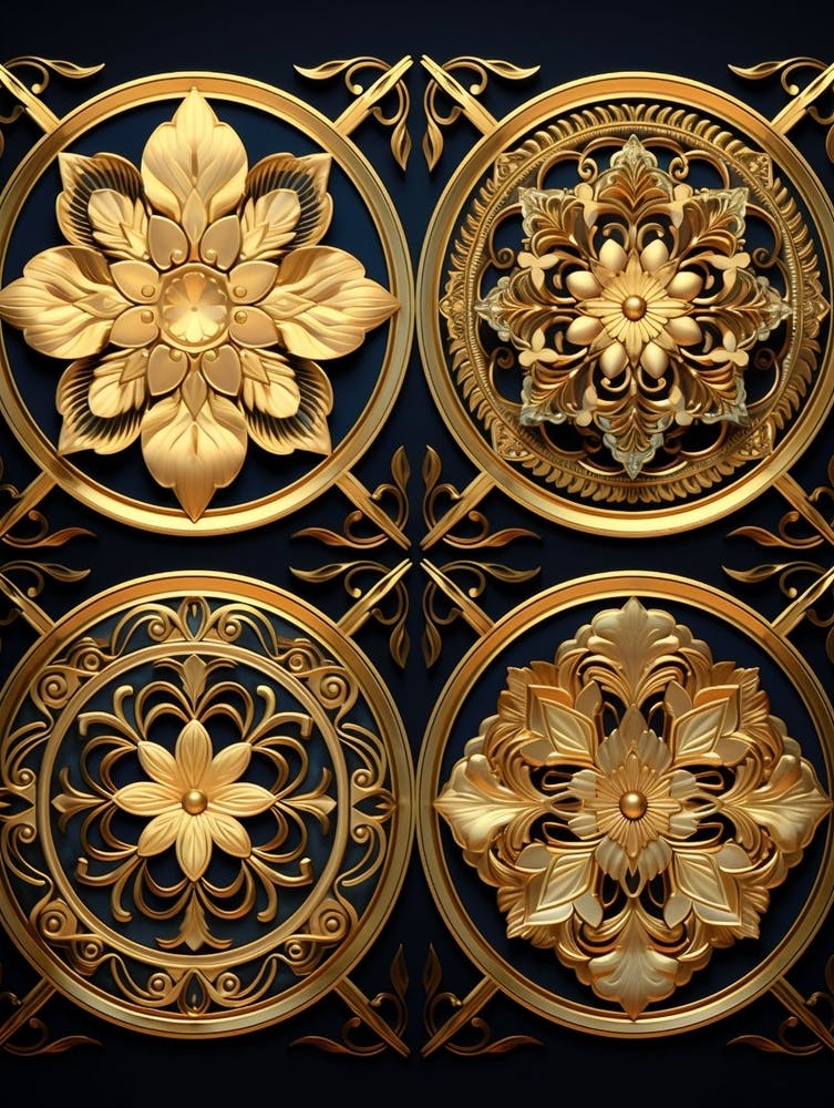 Symmetrical Mandalas Geometric Illustration 19