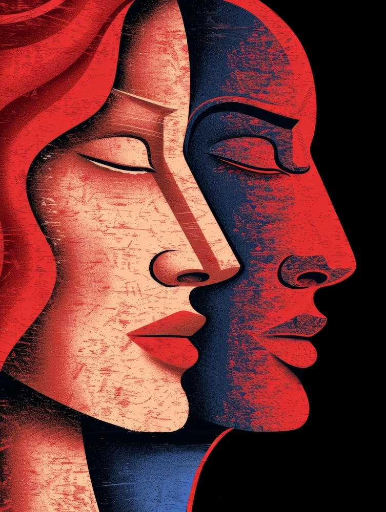 Portrait Of Two Women 1