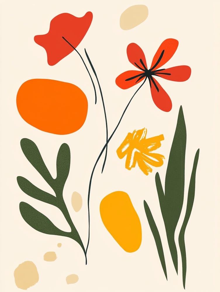 Abstract Flower Painting 8