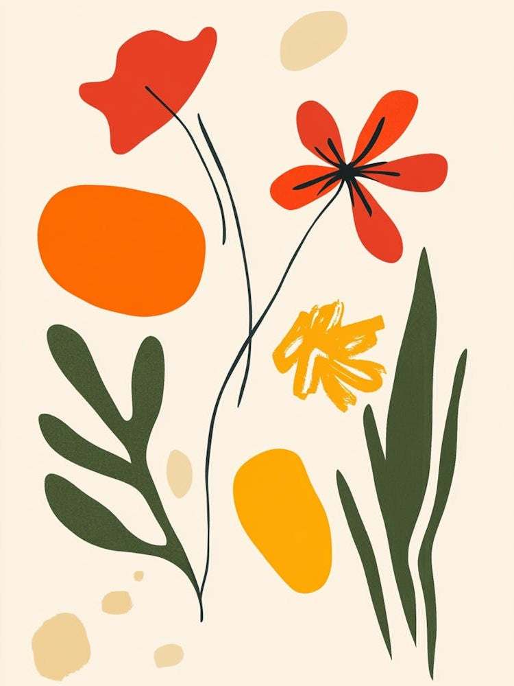 Abstract Flower Painting 8