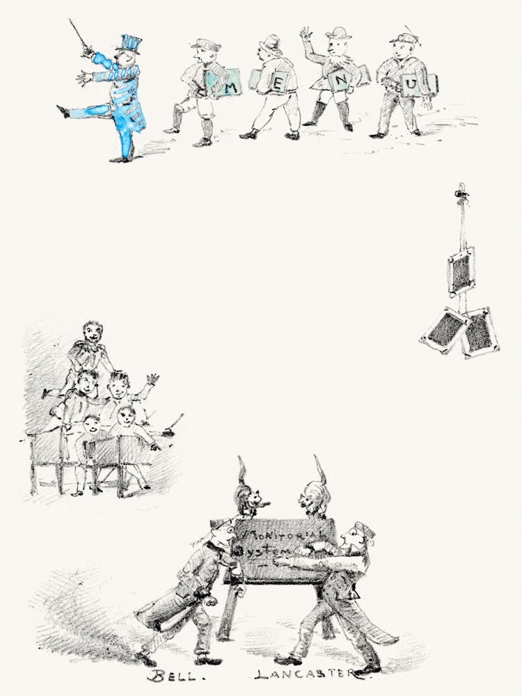 Menu Card With Teachers And Students (1878 –1917), Theo Van Hoytema