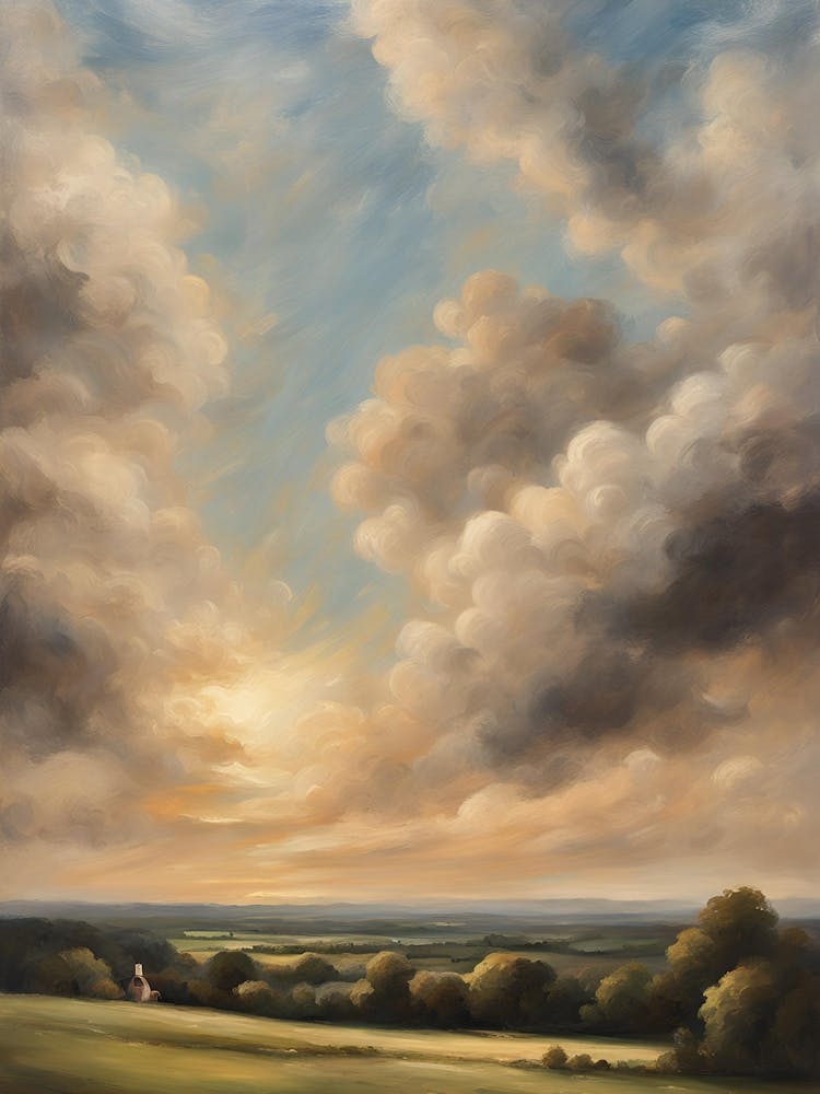 Sunset Over A Field 1