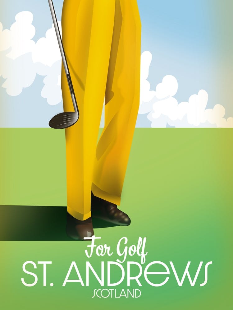 St Andrews Golf Travel poster