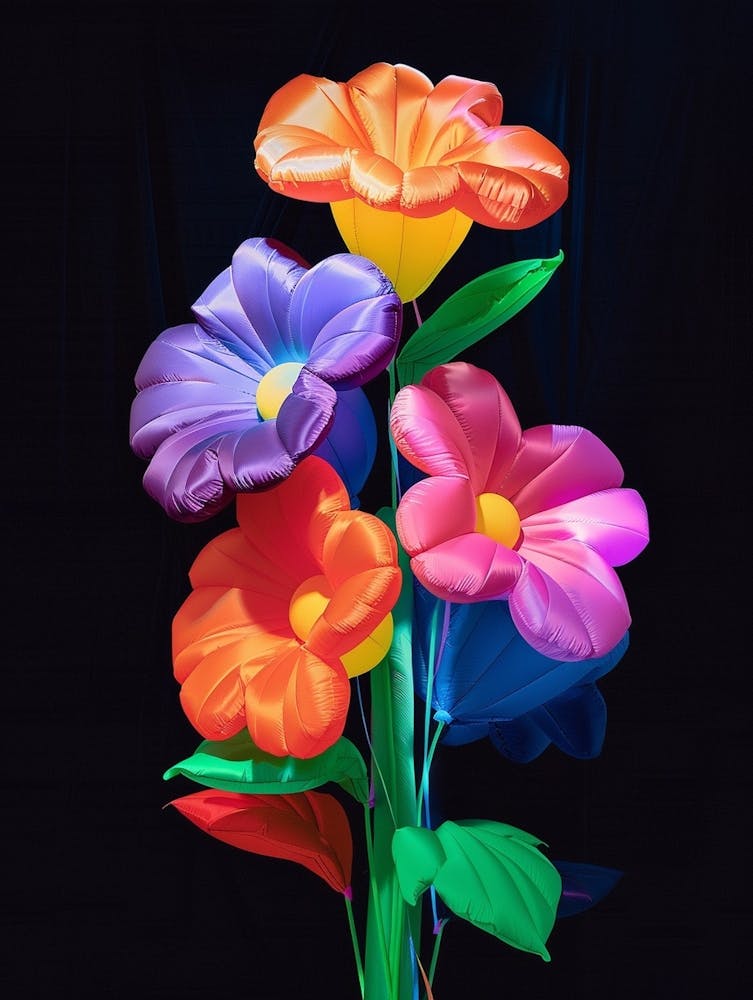Bright Inflatable Flowers Wild Pansy 3