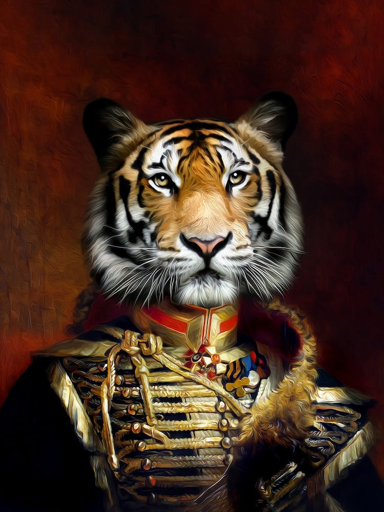 Sergeant Danil Tiger Pet Portraits