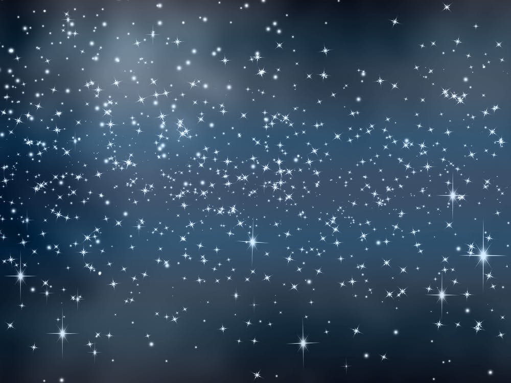 Blue Grey Tone Shining Star Background