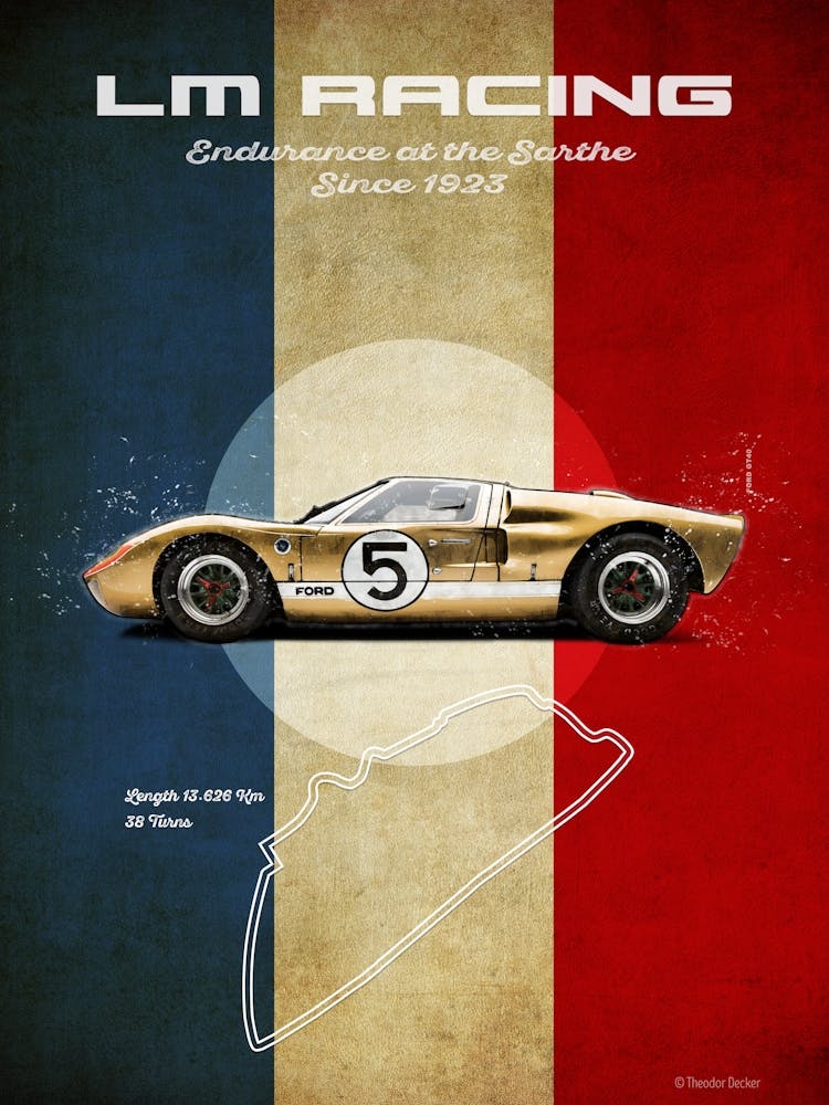 Lm Racing Ford GT40 Gold