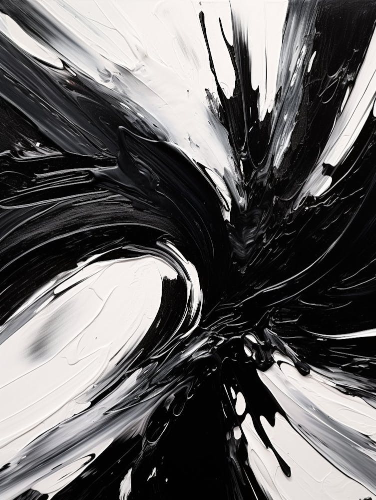 Energy Abstract Black And White 4
