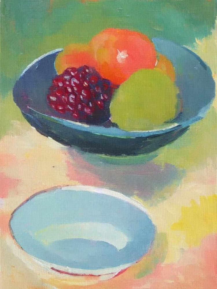 Loganbeeren-Obstschale