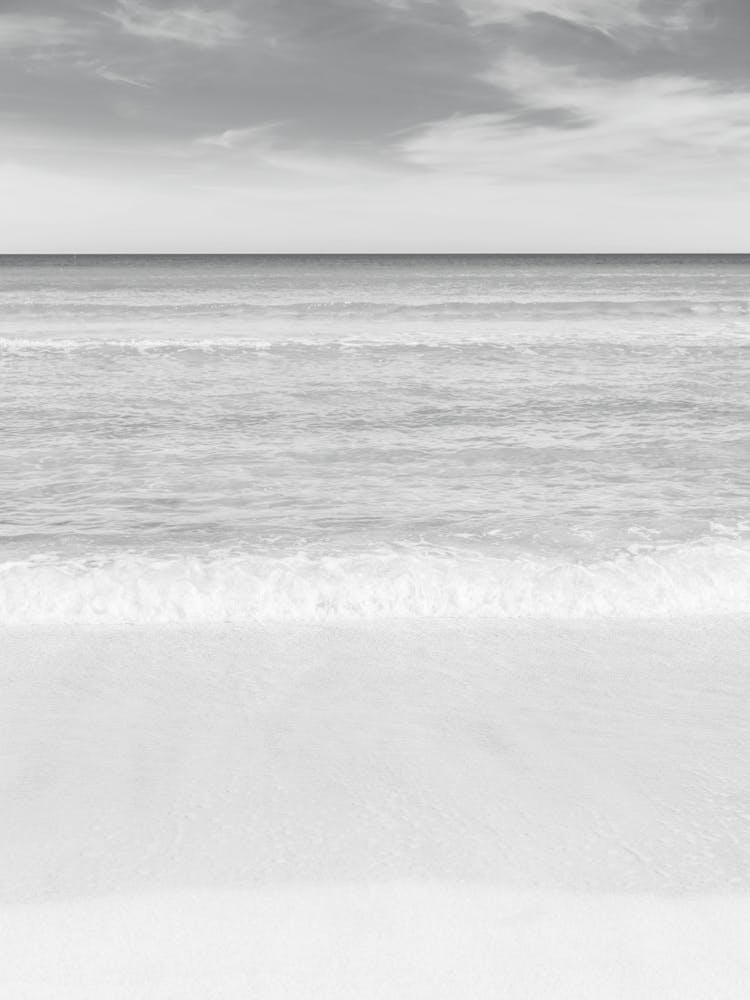 Beach Black And White