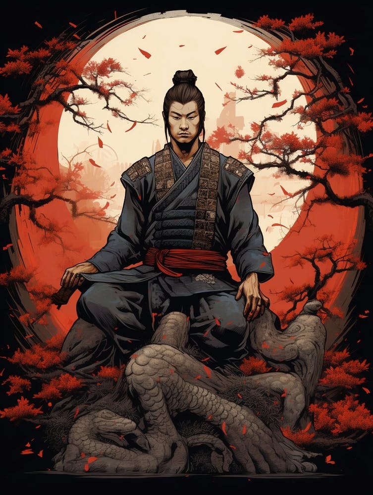 Japanese Samurai Illustration 20