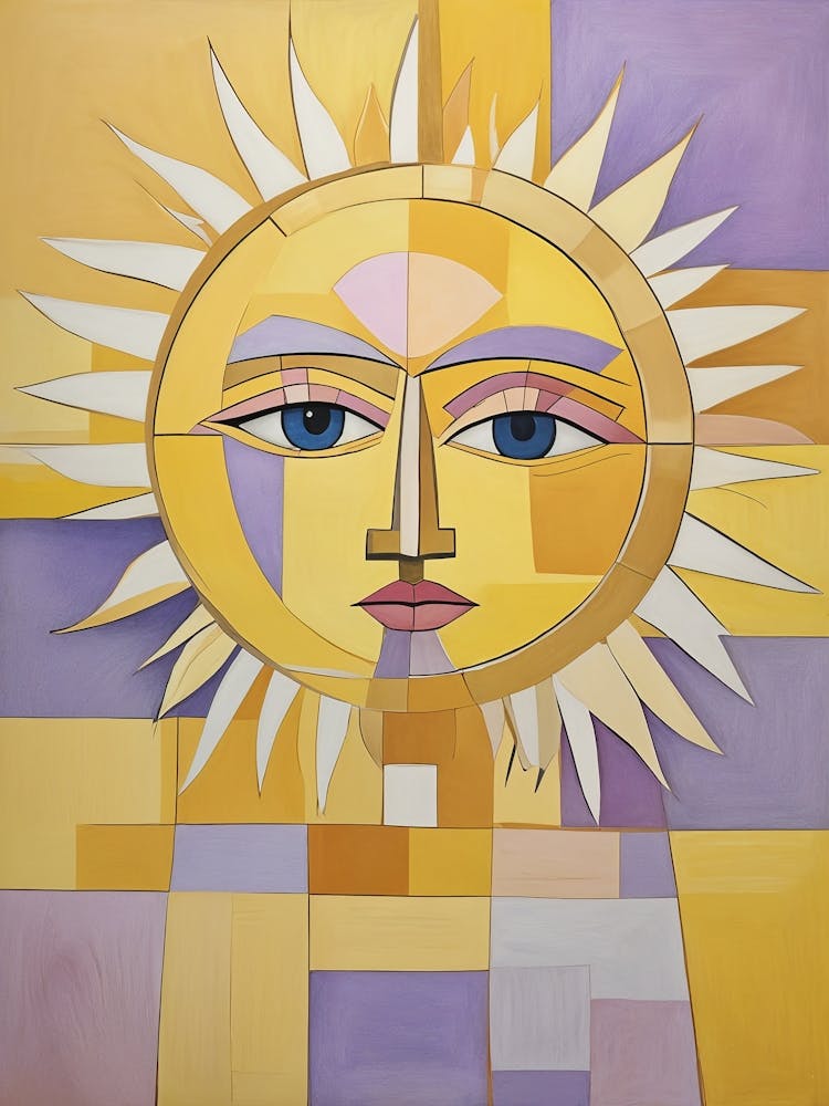 Lilac And Yellow Sun
