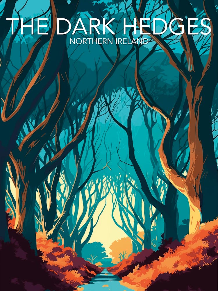 Dark Hedges | | Modern Poster