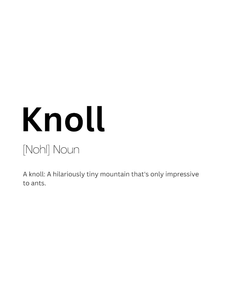 Knoll Definition Meaning