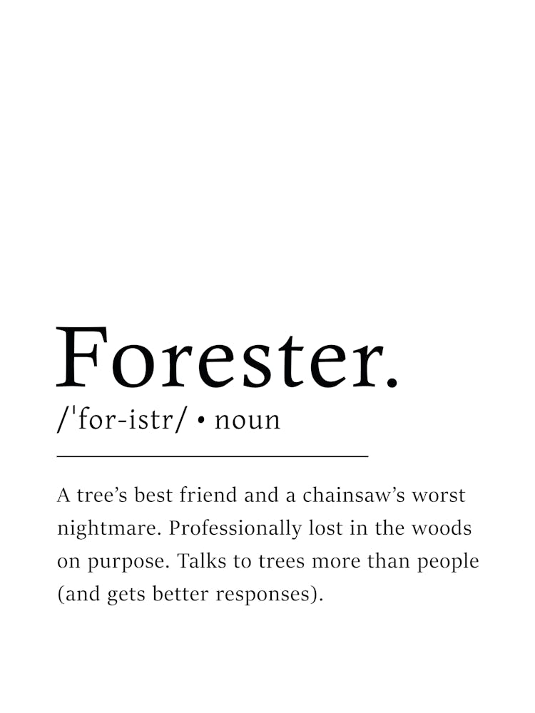 Forester Definition Poster - Dictionary