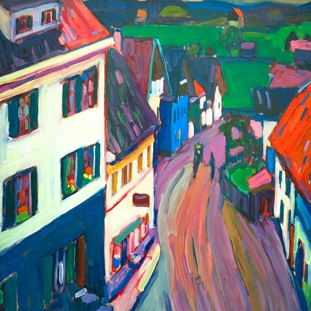 Wassily Kandinsky View From The Window Of The Griesbräu