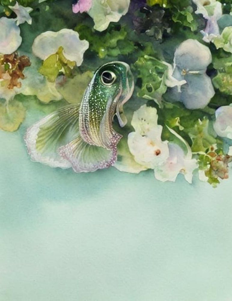 Cuttlefish Storybook Watercolour