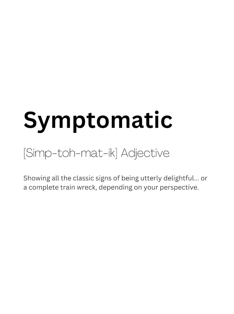 Symptomatic Definition Meaning
