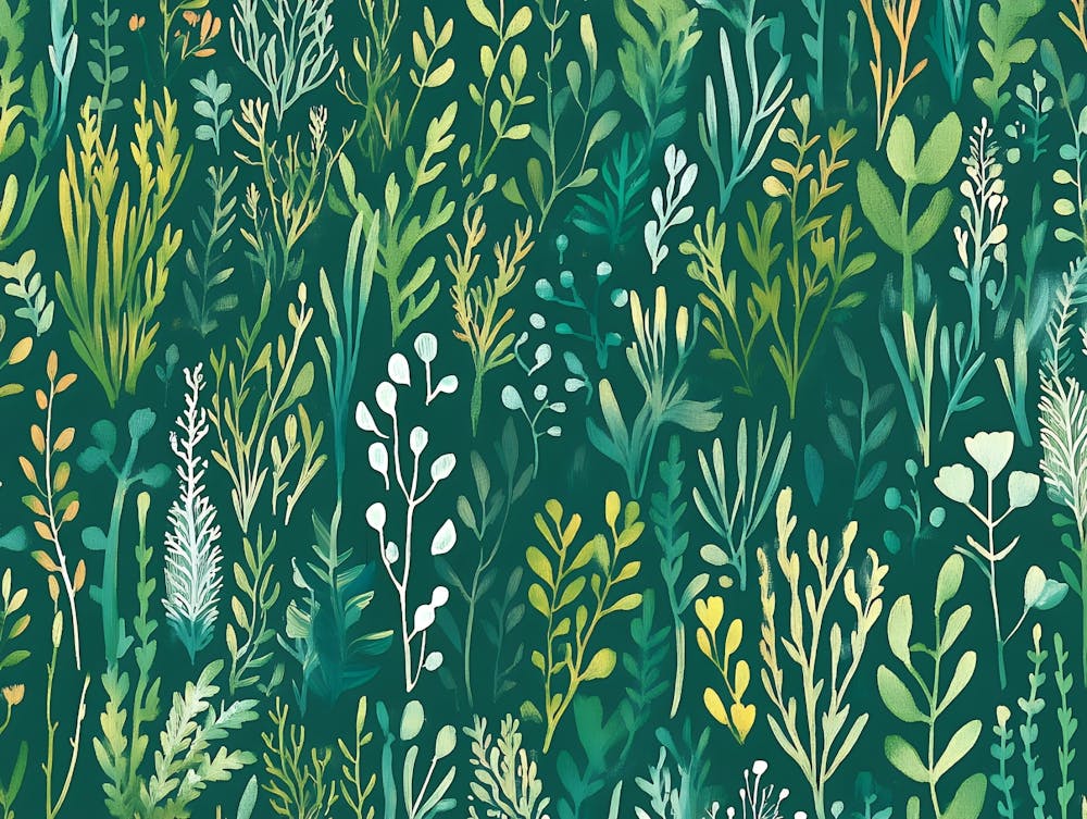 Green Wildflowers