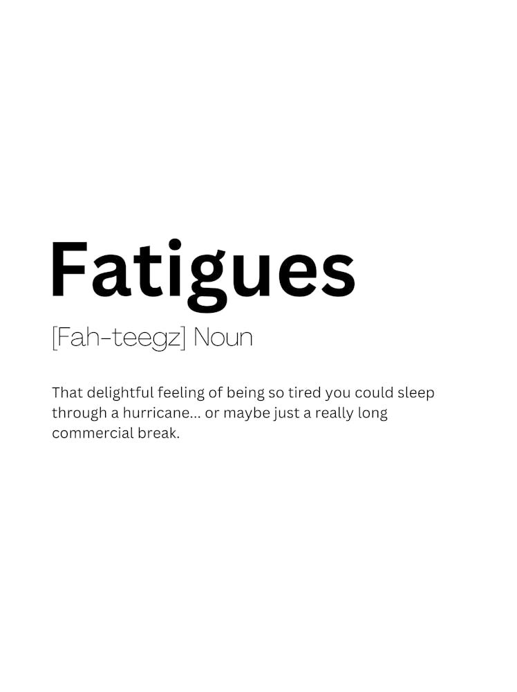 Fatigues Definition Meaning