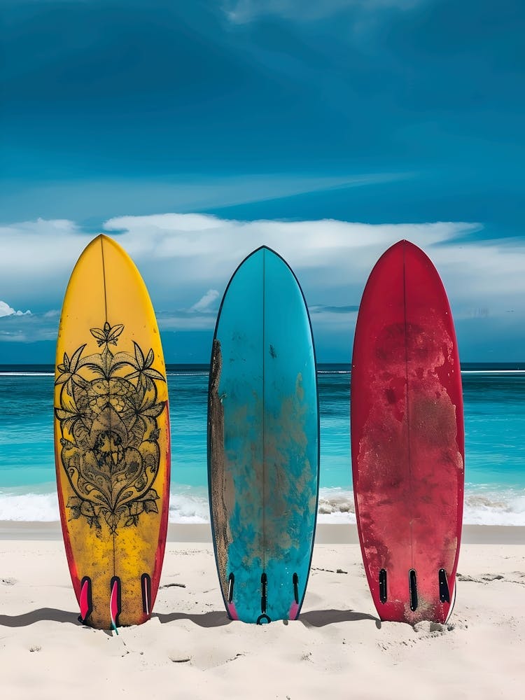 Surfboards On The Beach 5