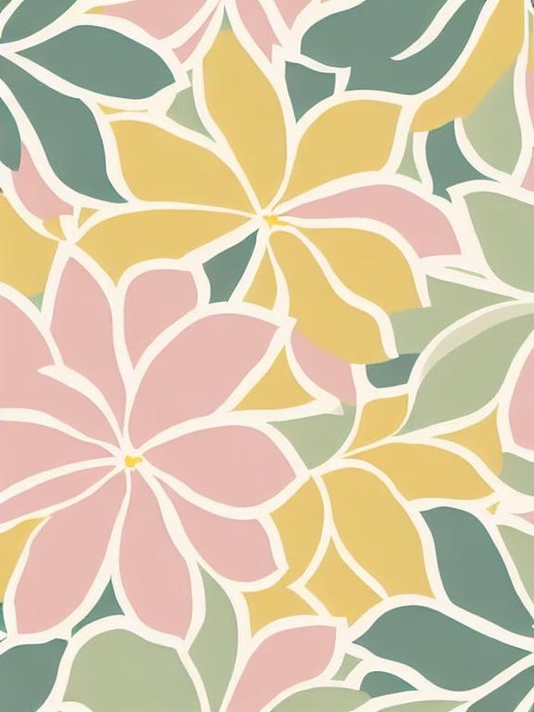 Morning Glory Pastel Floral 3 Flower