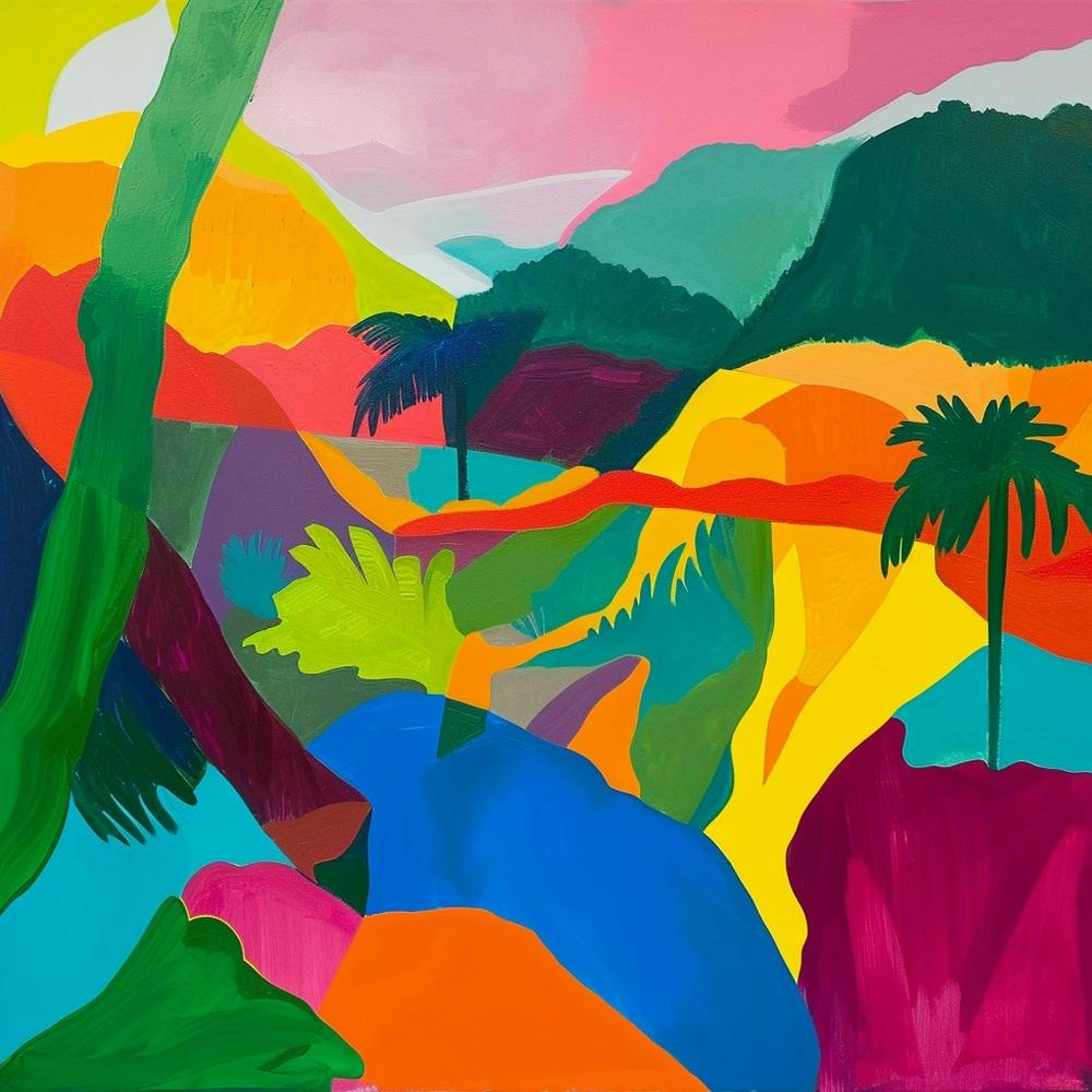 Abstract Travel Collection Manuel Antonio Costa Rica 1