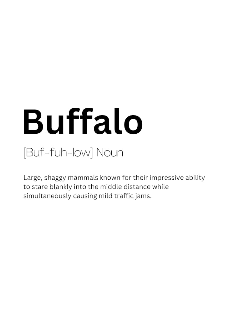 Buffalo Definition Meaning 1