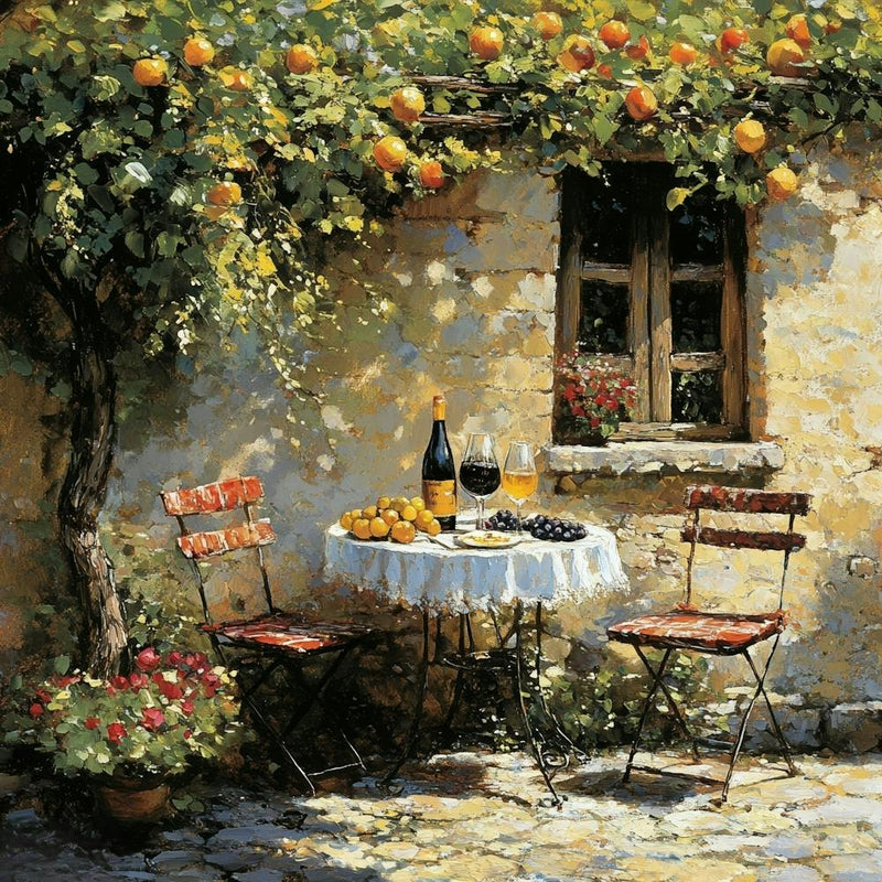 Table In The Garden Art