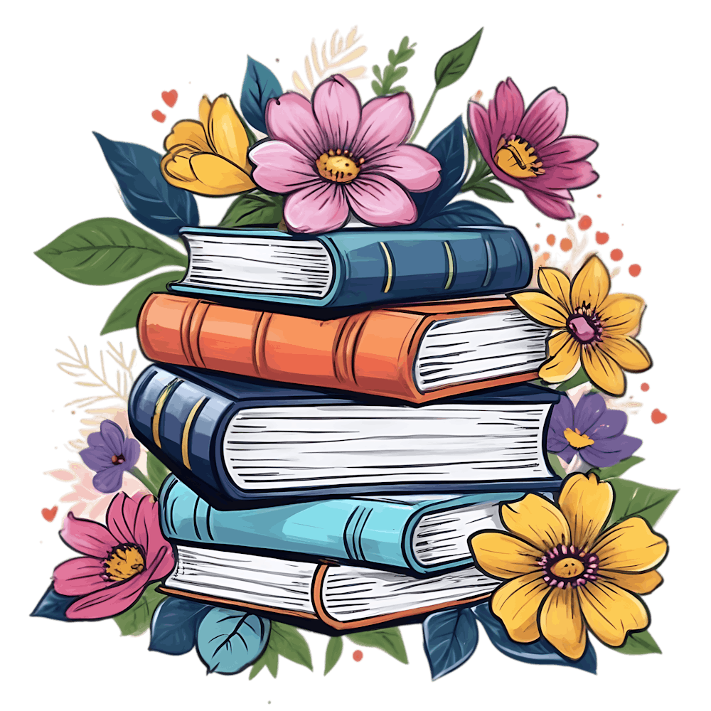 Books With Flowers 6