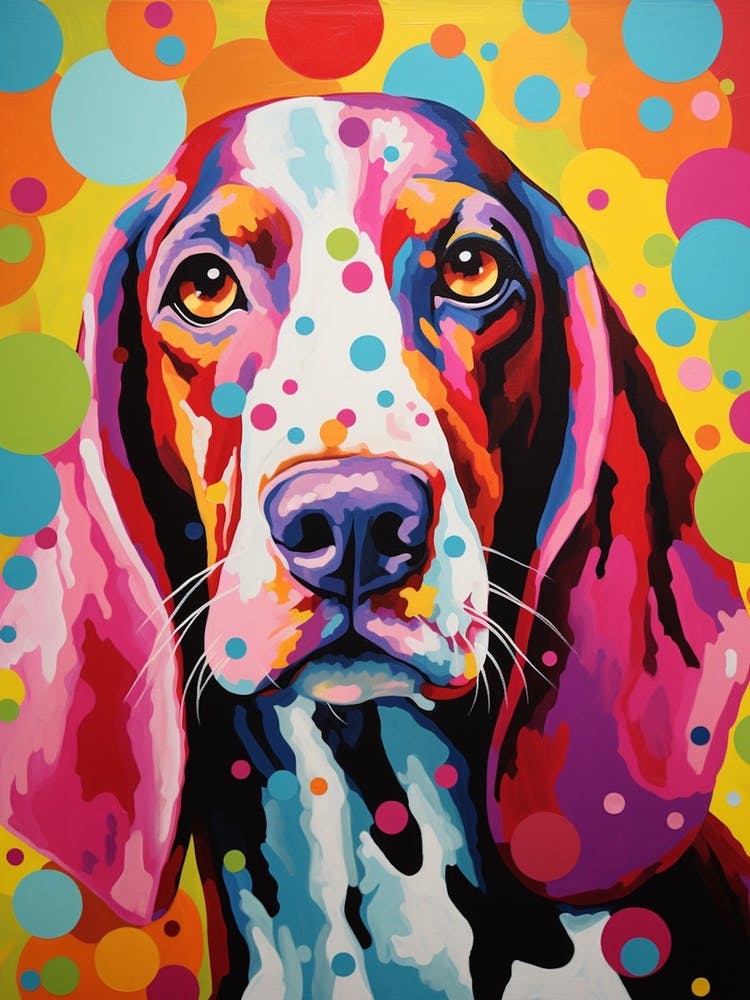 Basset Hound Pop Art Inspired 2
