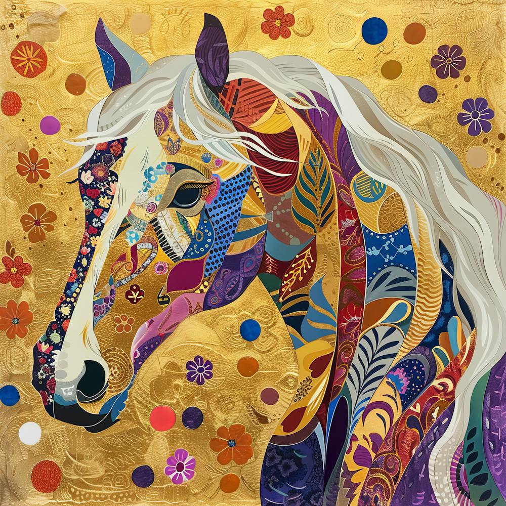 Patchwork Quilted Horse 2