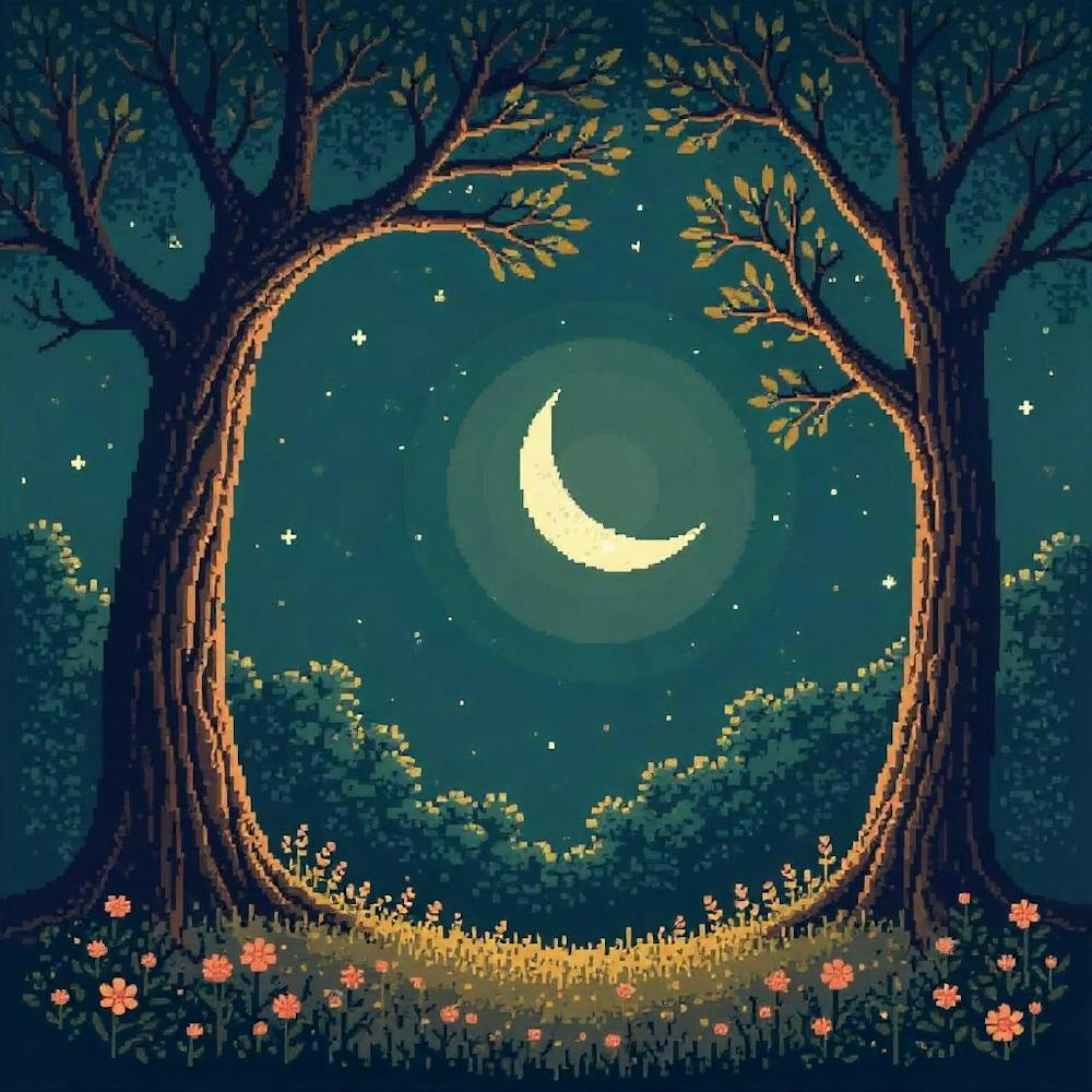 Moon And Forest Style William Morris2 (4)